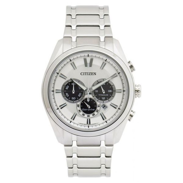 Citizen Mens Eco drive CA4010 58A Silver Titanium Eco drive Watch