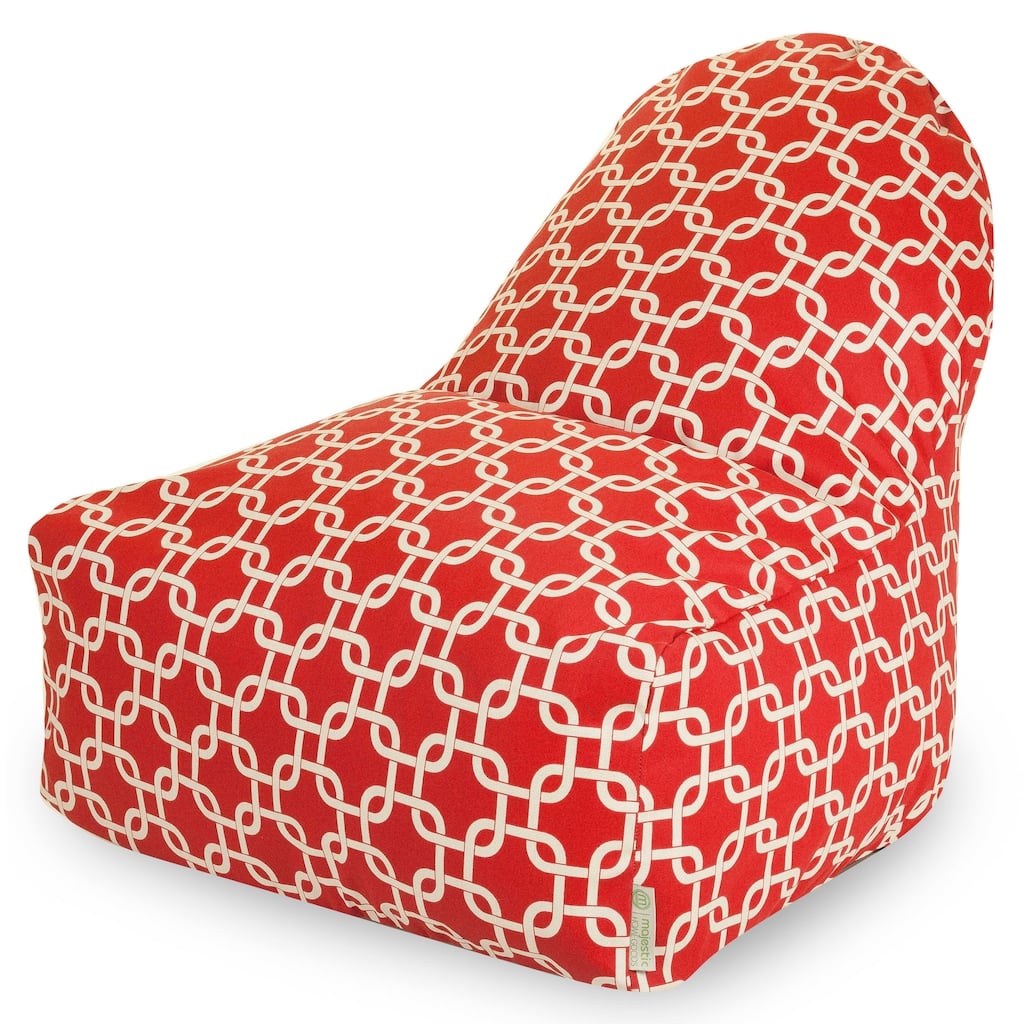 Majestic Home Goods Indoor Outdoor Links Bean Bag Kick-It Chair 30 in L x 26 in W x 30 in H
