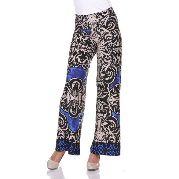 White Mark Women's Medallion Print Palazzo Pants - Overstock Shopping ...