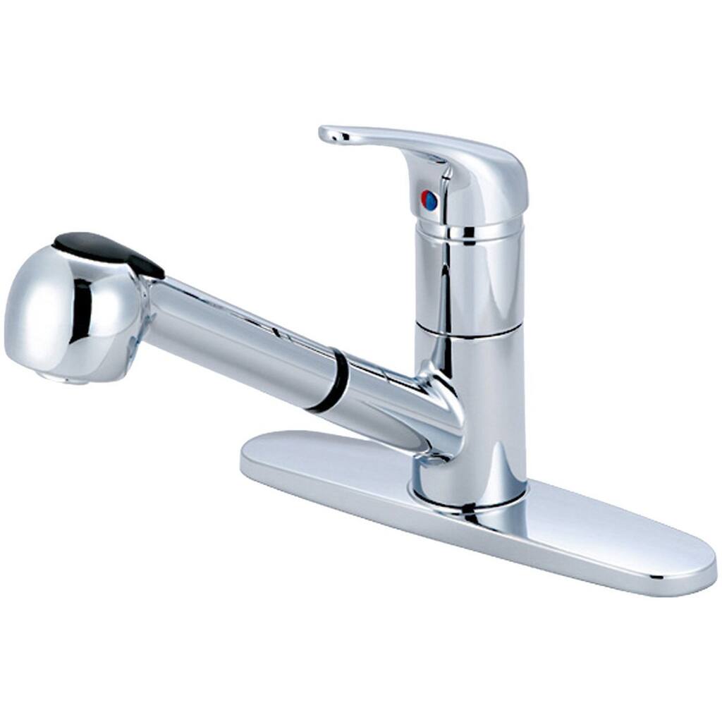 Olympia Faucets K-5030 Single Handle Pull-Out Kitchen Faucet