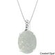 preview thumbnail 1 of 12, Oval Gemstone Birthstone Pendant in Sterling Silver with Diamond Accent Necklace