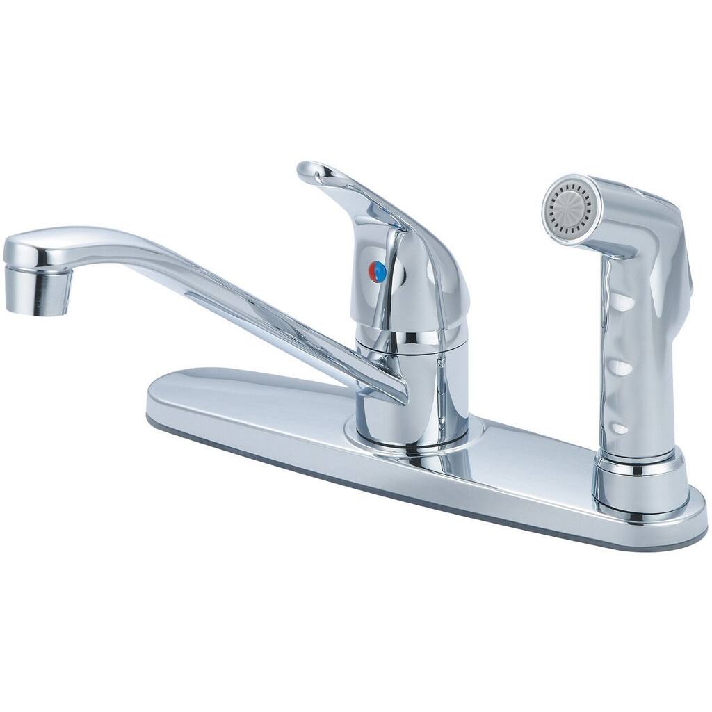 Olympia Faucets K-4164 Single Handle Kitchen Faucet, Chrome Finish