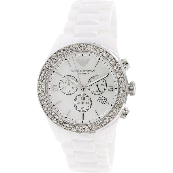 emporio armani ceramica white watch price