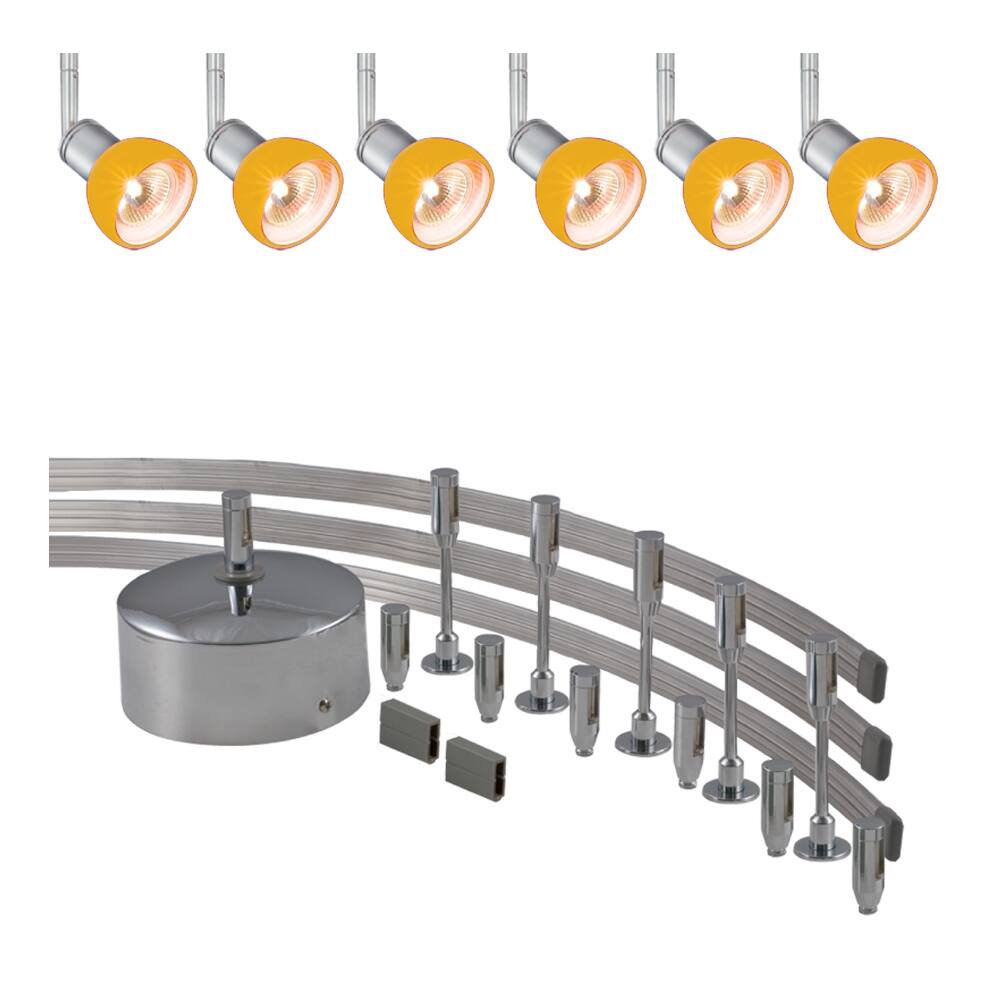 Jesco 6-light 300-watt Low Volt Complete Monorail Spot Light Kit