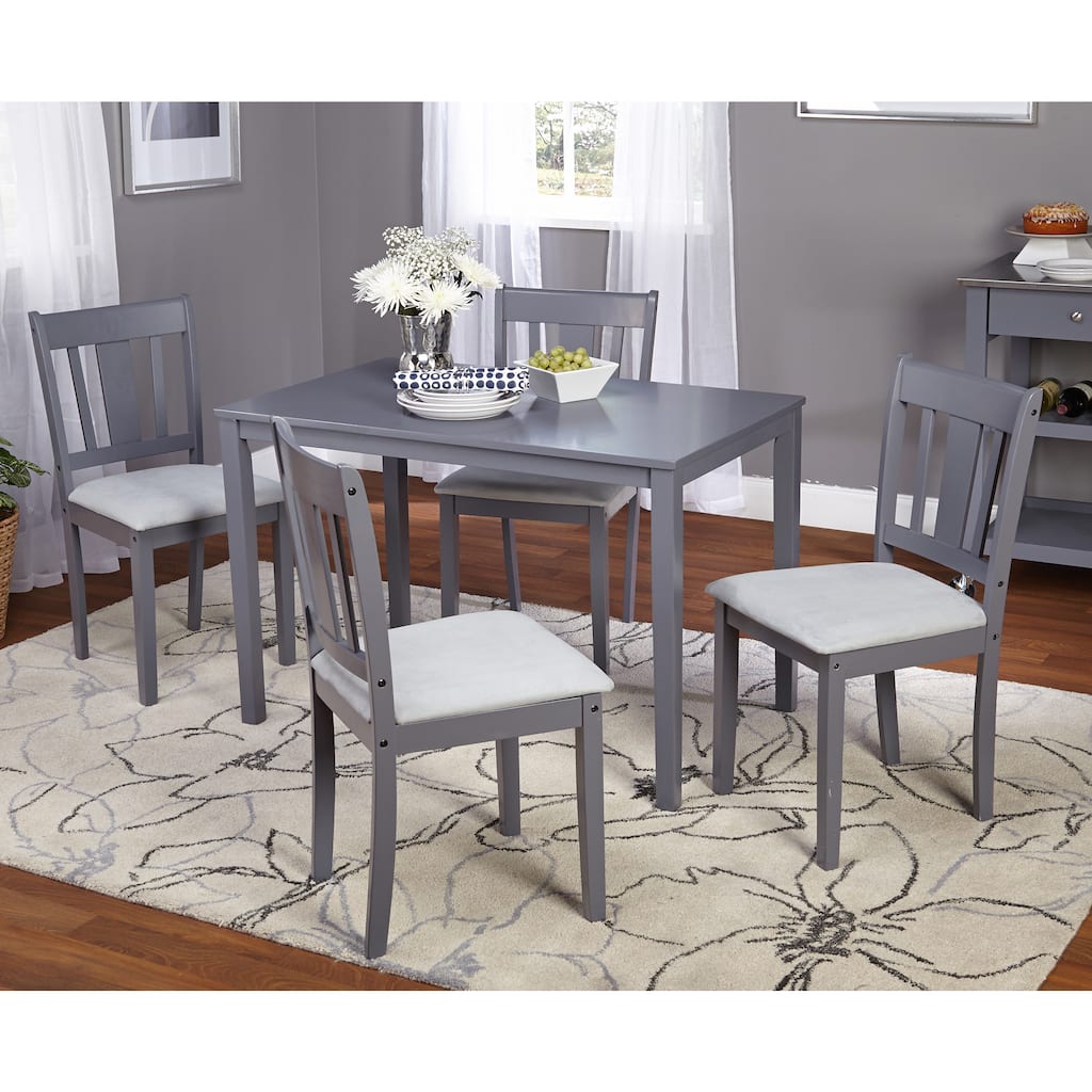 Simple Living 5pc Stratton Grey Dining Set