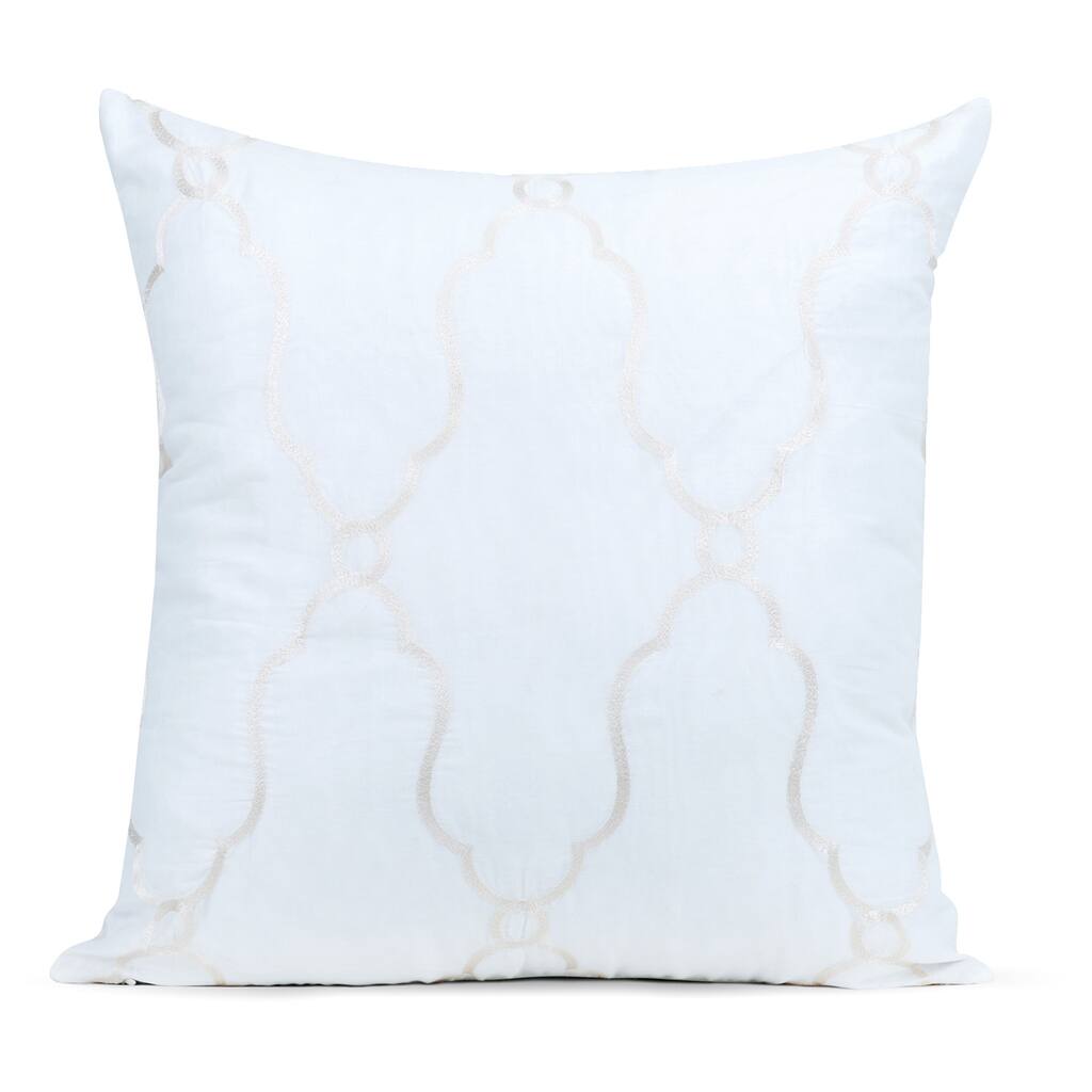 Viola Feather-filled Decorative Pillow