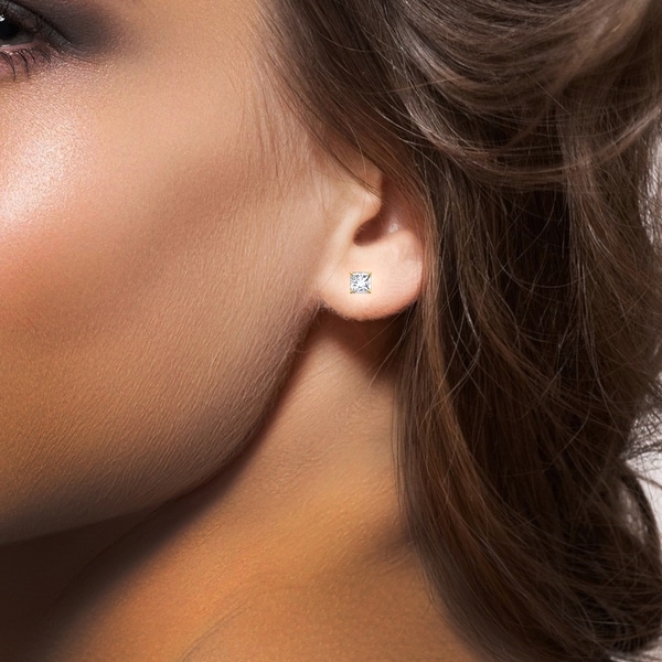 5mm earrings on ear