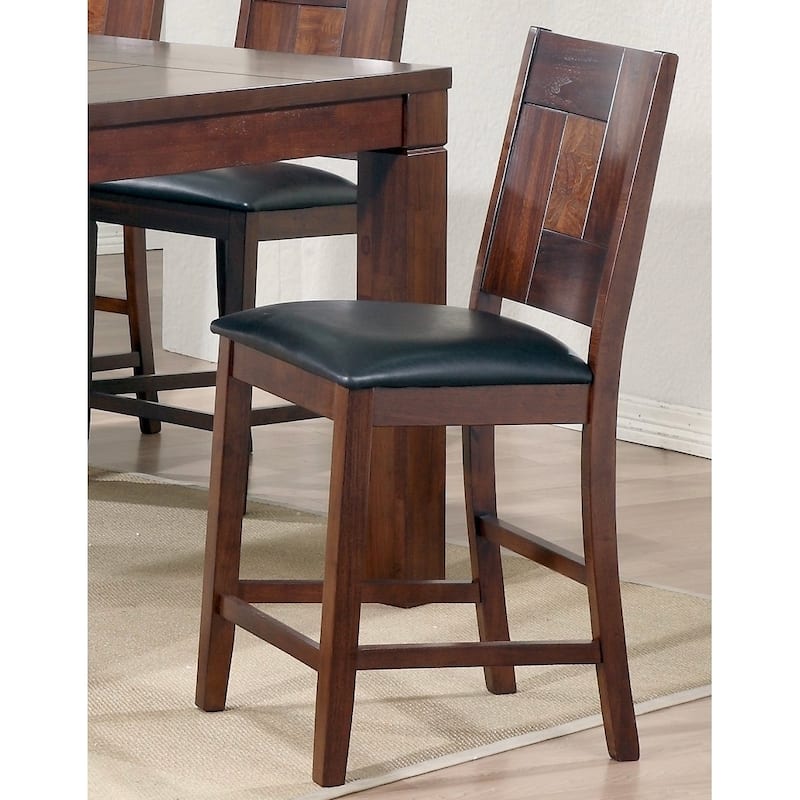 7-piece Walnut Veneer Pub Table Set