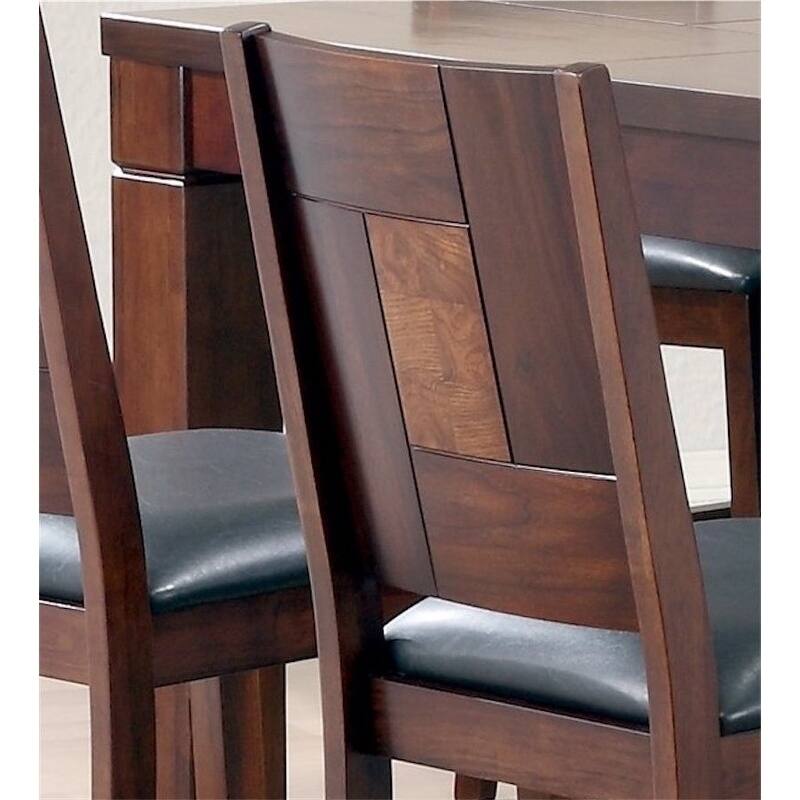 7-piece Walnut Veneer Pub Table Set