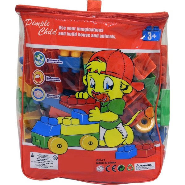 DimpleChild 150 Piece Building Bricks Set with Carry Bag