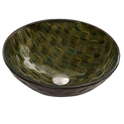 VIGO Amazonia Glass Vessel Sink