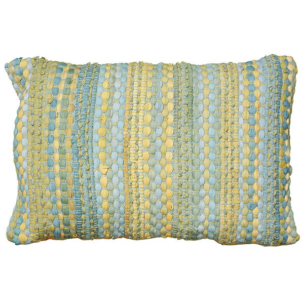 Shop LR Home Contemporary Blue Yellow 16 x 24 Throw Pillow Free