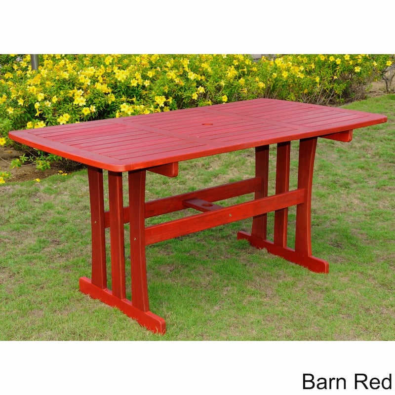 Royal Fiji Rectangular Dining Table - Barn Red