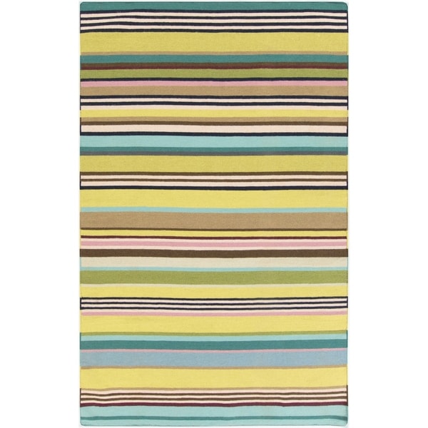 Hand-woven Bree Reversible Wool Area Rug - 2' x 3'