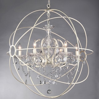 5-light 22-inch Rosielee White Chandelier (White) - Chandeliers For Bedrooms by Overstock.com