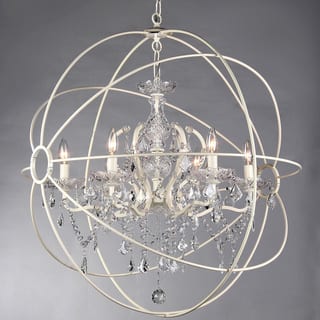 5-light 22-inch Rosielee White Chandelier