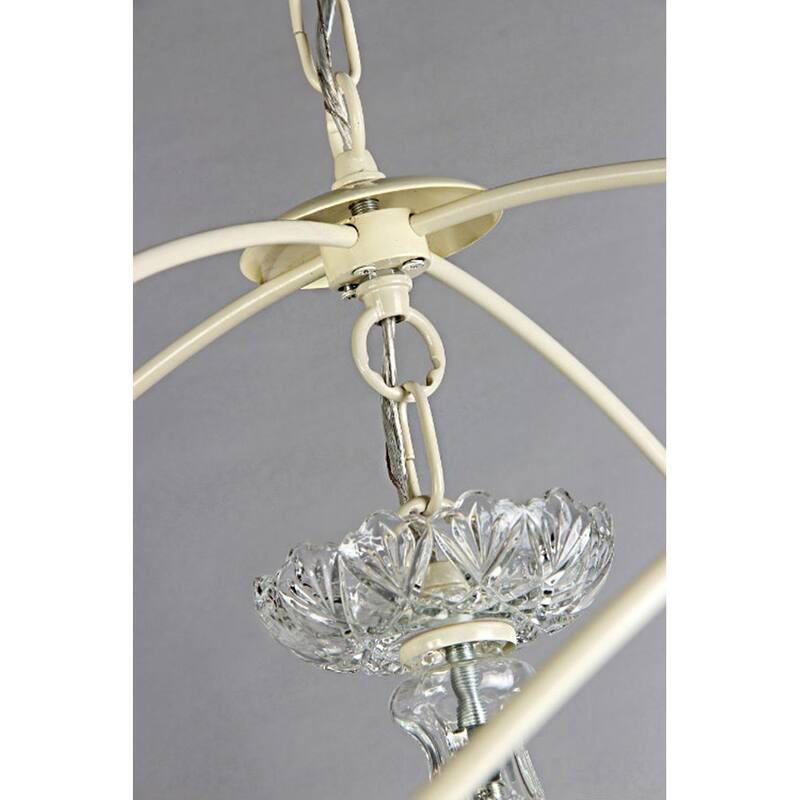 5-light 22-inch Rosielee White Chandelier