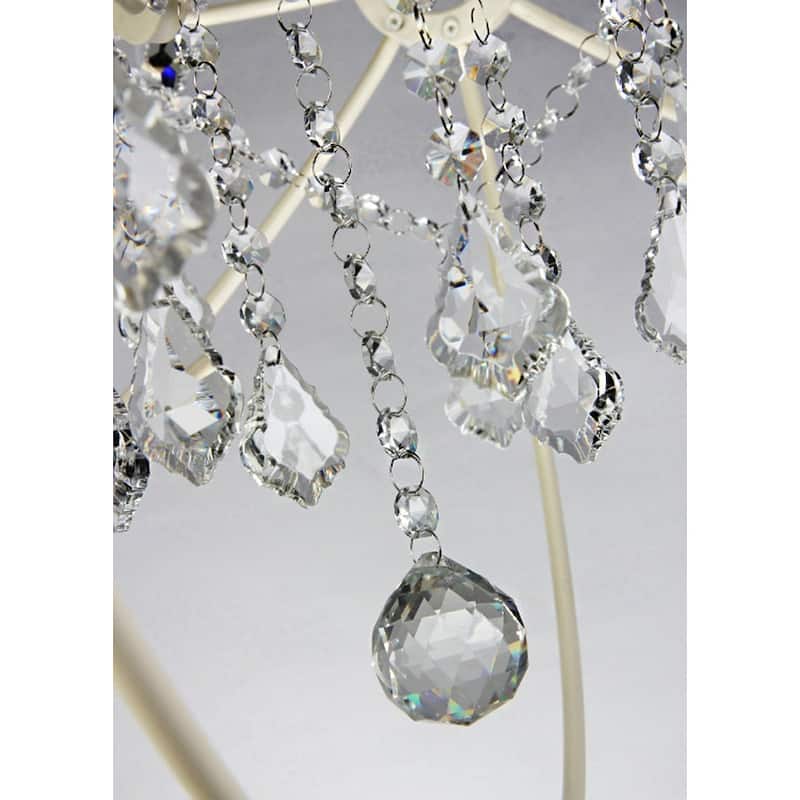 5-light 22-inch Rosielee White Chandelier