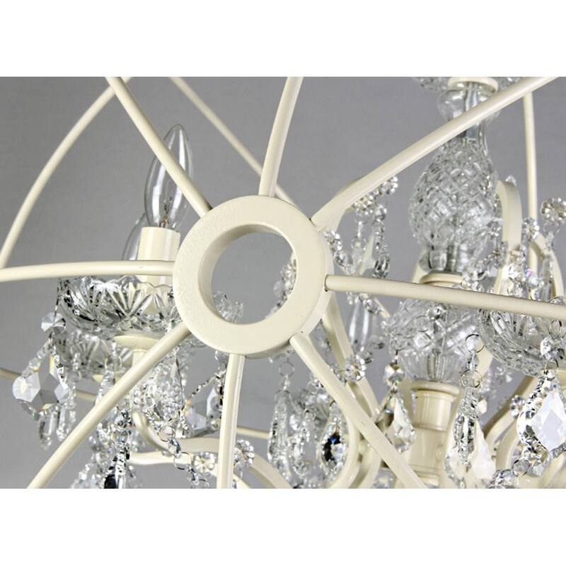 5-light 22-inch Rosielee White Chandelier