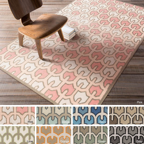 Handwoven Brett Reversible Wool Area Rug (8' x 11') Free Shipping Today