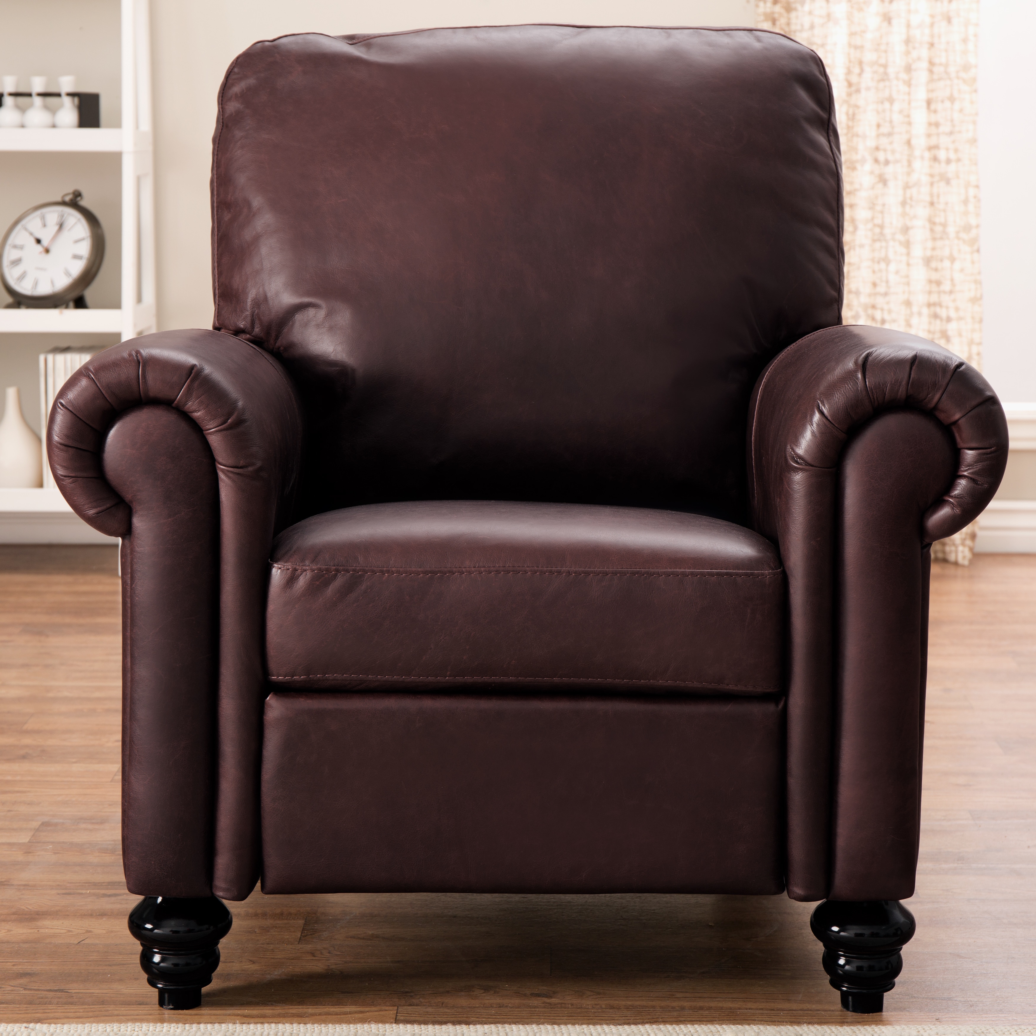 Natuzzi Rome Brown Italian Leather Recliner  ™ Shopping