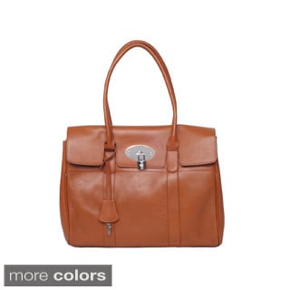 Shop The Elegant B Leather Handbag - Free Shipping Today - Overstock ...