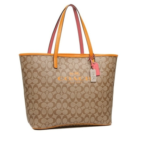 Shop Coach Metro Signature C Coated Canvas Tote - Free Shipping Today ...