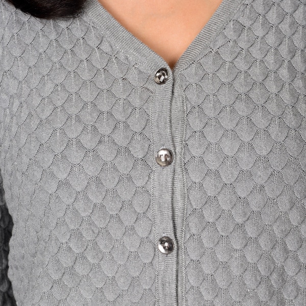 button down knitted cardigan