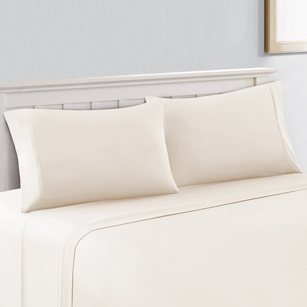 King Size Bed Sheet Luxury 400-Thread Count 100/% Cotton Sheet Set up to 18/'/'