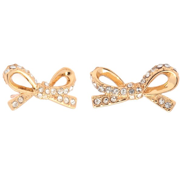 kate spade skinny mini bow earrings