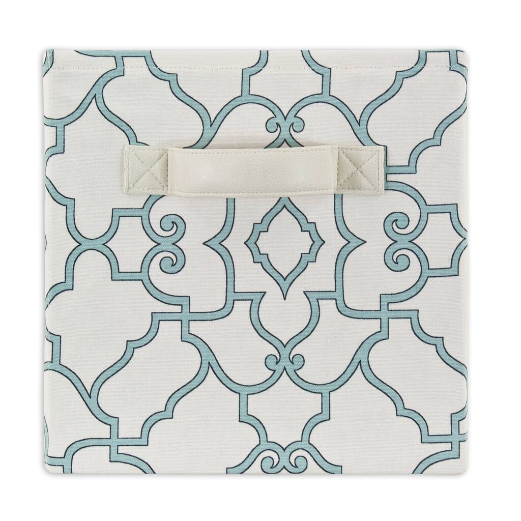 Windsor Capri Blue 11 x 10.75 Storage Bin with Handle