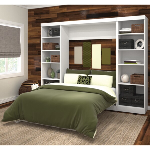 Pur by Bestar Full Wall Bed with Two Storage Units - 16802894 ...