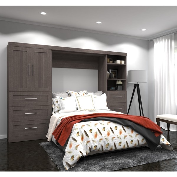 Pur By Bestar Full Wall Bed And Enclosed Storage Unit Free Pur By Bestar Full Wall Bed And Enclosed Storage Unit