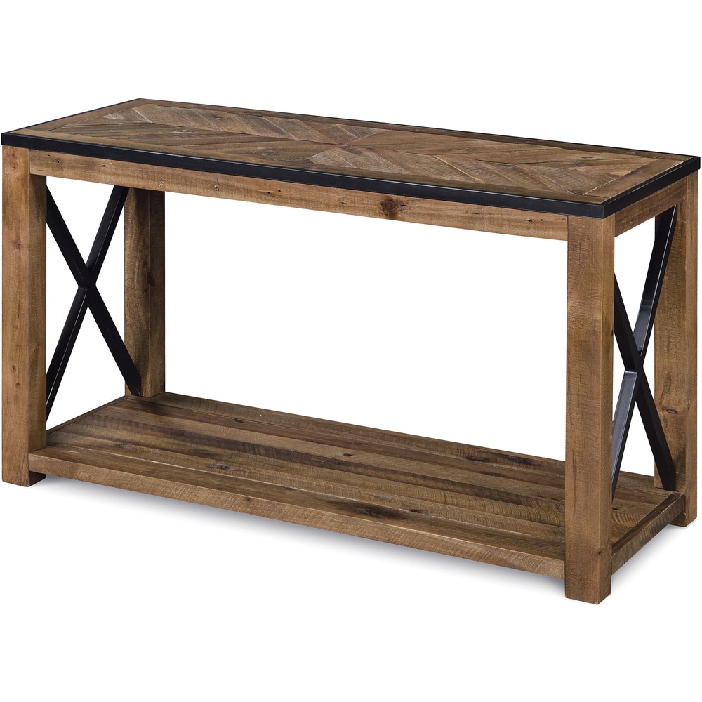Magnussen Home Furnishings Penderton Rustic Natural Sienna Entryway Console Table (Natural Sienna)