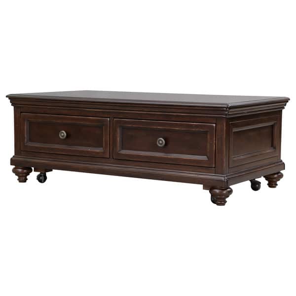 Magnussen Grant Rectangular Lift-Top Cocktail Table with Casters 
