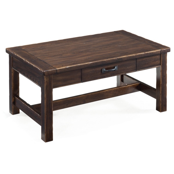 Magnussen Kinderton Wood Step Up Rectangular Cocktail Table