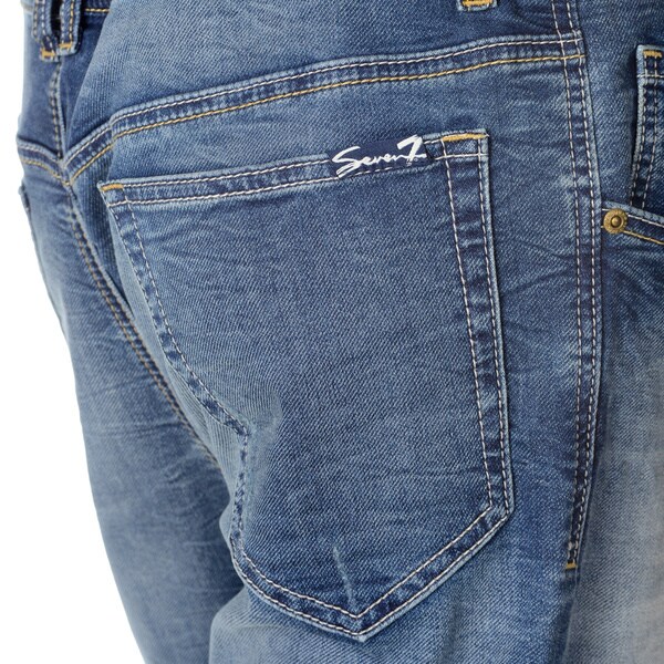 mens knit denim jeans