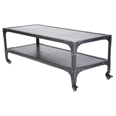 Midcentury Design Store Workman Table in Steel