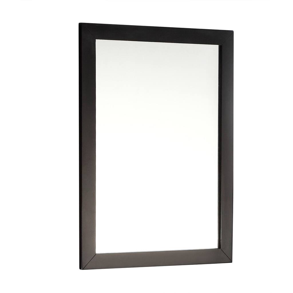 WYNDENHALL Salem Bath Vanity Black Decor Mirror - 22"w x 0.8"d x 30"h