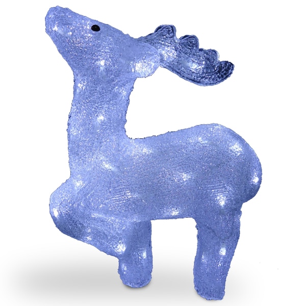 17-inch Acrylic Standing Deer with 60 LED Lights. Opens flyout.