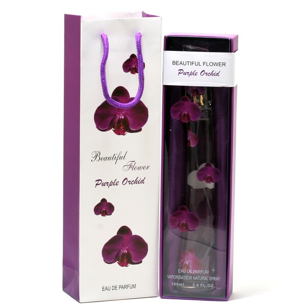 Shop Enzo Moretti Beautiful Flower Purple Orchid Women's 3.4ounce Eau