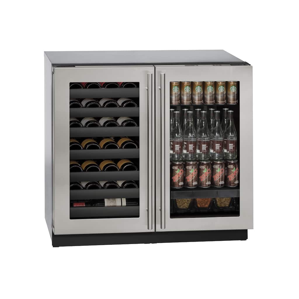 U-Line 36-inch Stainless Steel Beverage Center
