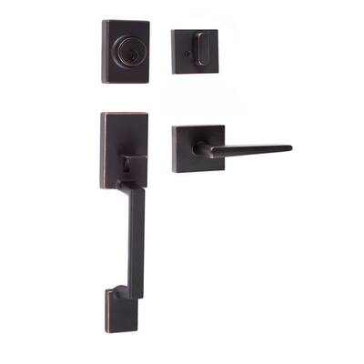 Sure-Loc Stockholm Vintage Oil-rubbed Bronze Front Door Handleset