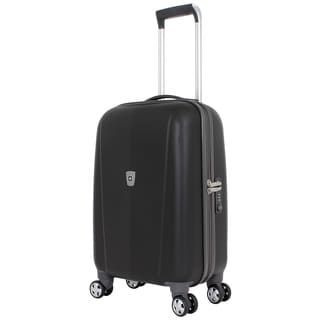 Shop SwissGear Black 20-inch Hardside Carry-on Spinner Upright Suitcase ...