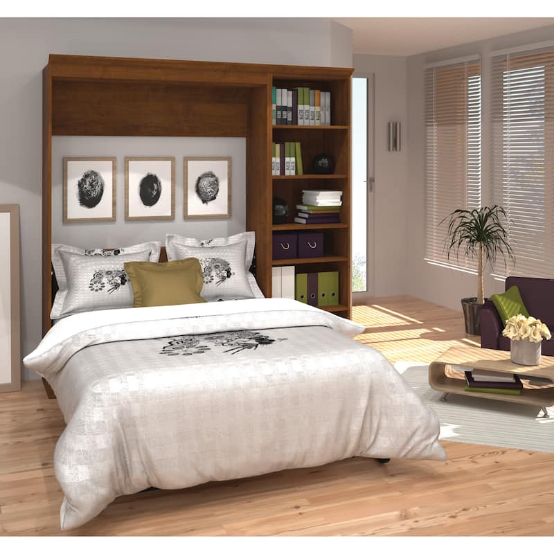 Versatile Full Murphy Bed and Closet Organizer (84W) by Bestar