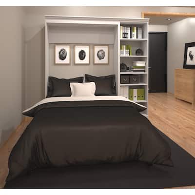 Versatile Full Murphy Bed and Closet Organizer (84W) by Bestar