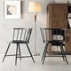 preview thumbnail 6 of 12, Truman Low Back Metal and Wood Spindle Dining Chair (Set of 2) by iNSPIRE Q Modern