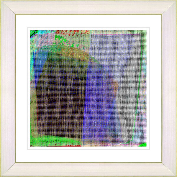 Studio Works Modern 'Weave Series VII Purple' Framed Fine Art Print