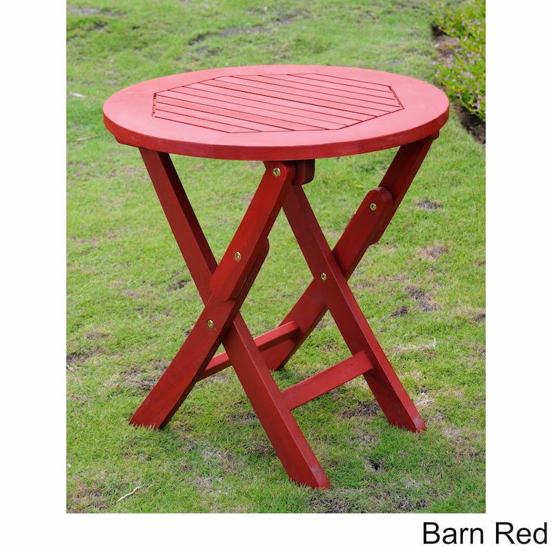 Royal Fiji 19-inch Folding End Table - Barn Red