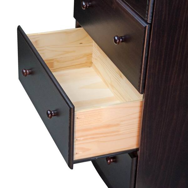 Shop Solid Wood 4 Super Jumbo Drawer Chest With Lock By Palace